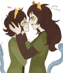 2013 ancest blush dancestors epilepsy_warning fullres heart leijons meulin_leijon nepeta_leijon no_hat olive_tea redrom shipping stainedbrain starter_outfit sweat text rating:Safe score:16 user:nobooks