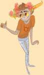 alizabith artificial_limb freckles solo tavros_nitram thumbs_up rating:Safe score:0 user:sync