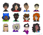 alternians aradia_megido equius_zahhak eridan_ampora feferi_peixes freckles gamzee_makara headshot humanized kanaya_maryam karkat_vantas nepeta_leijon sollux_captor tavros_nitram terezi_pyrope triptrippy vriska_serket rating:Safe score:5 user:nobooks