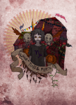 2011 atoms2ashes banner flag flowers fullres gamzee_makara land_of_tents_and_mirth pumpkin solo starter_outfit text rating:Safe score:3 user:GraveyardStuffer