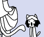2014 ancest dancestors doodleanon grayscale head_out_of_frame lineart meulin_leijon nepeta_leijon olive_tea shipping rating:Questionable score:10 user:Edfan32