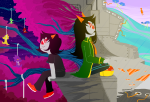 2021 alternia applescab deltritus fullres homestuck:_beyond_canon jaggy_lines lemonsnout meat_timeline meraki-sunset multiple_personas night noose scalemates sitting solo stars starter_outfit terezi's_pilot_outfit terezi_pyrope trees rating:Safe score:2 user:Luxferre