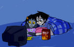 bromance communism deleted_source food john_egbert karkat_vantas on_stomach pootles rating:Safe score:2 user:nobooks