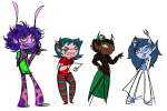 gamzee_makara kanaya_maryam maci terezi_pyrope transparent trickster_mode vriska_serket rating:Safe score:6 user:Chocoboo