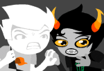 2012 animated dirk_strider fullres holding_hands jaggy_lines kanaya_maryam no_glasses starter_outfit yorsh rating:Safe score:12 user:sync