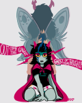 blood dragon_cape godtier karkinophile light_aspect scalemate_boxers scourge_sisters seeing_terezi terezi_pyrope thief vriska_serket rating:Safe score:9 user:nobooks