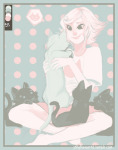 cats jellyflavoured limited_palette meowcats roxy_lalonde sitting solo starter_outfit rating:Safe score:13 user:Beelzebibble