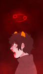 blood digitide dream_ghost headshot karkat_vantas nosebleed profile solo zodiac_symbol rating:Safe score:6 user:Chocoboo