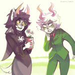 blood_sisters callie_ohpeee calliope cosplay dogtail dogtier flowers godtier ikimaru jade's_trollsona jade_harley space_aspect trollified witch rating:Safe score:27 user:LonelyCoast