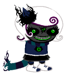 animated aspect_symbol au gore grimdark onslaught14 roxy's_striped_scarf roxy_lalonde solo taintedstuck trickster_mode void_aspect rating:Safe score:3 user:WeerdBro
