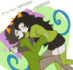 2012 ancest animated blush dancestors emoticon fullres high_angle hug leijons lying meulin_leijon nepeta_leijon olive_tea redrom request rolling-mozaik shipping sleeping starter_outfit rating:Safe score:24 user:Pie