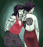 aradiajones body_modification dancestors kanaya_maryam maryams porrim_maryam rainbow_drinker rating:Safe score:13 user:ploe