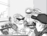 babies bathing bro dave_strider grayscale rini sketch smuppets rating:Safe score:7 user:Chocoboo
