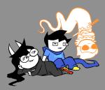2024 animal_ears breath_aspect davesprite dogtier fullres godtier heir impalement jade_harley jaggy_lines john_egbert midair sitting space_aspect sprite toreodere upside_down witch rating:Safe score:4 user:Mechanape