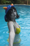 belledecam cosplay nepeta_leijon real_life solo swimsuit rating:Safe score:10 user:Nyre