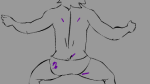 animated back_angle gamzee_makara gonnaslapabitch head_out_of_frame highlight_color solo undergarments zodiac_symbol rating:Questionable score:1 user:ploe