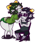 arms_crossed deleted_source equius_zahhak kiss meowrails nepeta_leijon no_hat palerom pkthunderthighs shipping rating:Safe score:7 user:Pie
