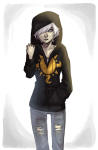 aspect_hoodie grey light_aspect rose_lalonde solo rating:Safe score:11 user:sync