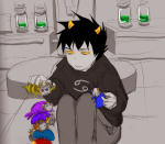 2013 aradia_megido eridan_ampora gamzee_makara grubs hakosuke homestack karkat_vantas sollux_captor starter_outfit tavros_nitram troll_lab vriska_serket rating:Safe score:8 user:Nyre