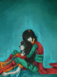 2012 blood crying godtier legislacerator_suit light_aspect no_glasses reverse_hug scourge_sisters terezi_pyrope thief thiefofstars vriska_serket rating:Safe score:4 user:sync