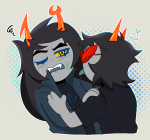2023 fullres jaggy_lines licking no_glasses redrom scourge_sisters shipping starter_outfit sweat terezi_pyrope voidlace vriska_serket wonk rating:Safe score:4 user:Luxferre