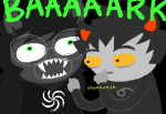 2013 animated coley-wog dogtier godtier grimbark image_manipulation jade_harley jaggy_lines karkat_vantas kats_and_dogs palerom shipping witch rating:Safe score:16 user:Lettucefood