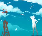 back_angle clouds dirk_strider imperial_drone panel_redraw seagulls silhouette yt rating:Safe score:8 user:sync