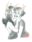 ancest blush dancestors doublerainbow kanaya_maryam kiss maryams porrim_maryam rainbow_drinker redrom shipping specialsari rating:Safe score:10 user:Edfan32