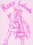 blush cocktail_glass highlight_color lunaticjin roxy_lalonde sitting sketch solo rating:Safe score:4 user:muteTyphoon