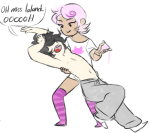 alcohol cocktail_glass dancestors deleted_source gummypeen humanized mead mituna_captor no_shirt redrom request roxy_lalonde shipping word_balloon rating:Questionable score:5 user:saigner