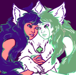 aspect_symbol becquerel crying dogtier holding_hands jade_harley jadesprite no_glasses space_aspect sprite terribleclaw rating:Safe score:1 user:sync