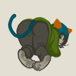 back_angle barefoot chazzerpan mep nepeta_leijon solo rating:Questionable score:5 user:LonelyCoast