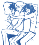 adorabloodthirsty bed coolkids dave_strider karkat_vantas monochrome multishipping red_baseball_tee red_knight_district redrom shipping sleeping terezi_pyrope rating:Safe score:1 user:sync