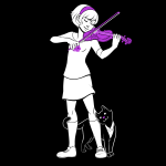 highlight_color instrument jaspers official_merch rendigo rose_lalonde solo starter_outfit violin rating:Safe score:6 user:Pie