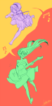 bass instrument jade_harley limited_palette music_note noahh rose_lalonde violin word_balloon rating:Safe score:6 user:sync