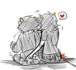 adorabloodthirsty back_angle broken_source dragon_cane heart karkat_vantas redrom shipping spacey terezi_pyrope word_balloon rating:Safe score:5 user:sync