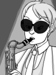 dave_strider grayscale headshot instrument skimx solo suit rating:Safe score:1 user:Pie