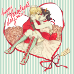 averyniceprince carrying coolkids dave_strider flowers heart near_kiss red_plush_puppet_tux redrom shipping terezi_pyrope valentinestuck rating:Safe score:8 user:sync