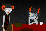 2026 animated aranea_serket blush damara_megido dancestors dream_ghost fashion frigiddoctoratus fullres image_manipulation jaggy_lines japanese_clothes jorogumo no_glasses redrom shipping suggestive_eyebrows rating:Safe score:11 user:Doc_(frigidDoctoratus)