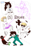 2012 apple_juice beta_kids blood crows dave_strider imp jade_harley jaspersprite john_egbert nymphicus rose_lalonde sprite starter_outfit underlings wise_guy_slime_suit rating:Safe score:6 user:sync