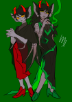 2022 animal_ears animalstuck anthro au body_modification dancestors fullres kanaya_maryam maryams porrim_maryam smoking starter_outfit swampland zodiac_symbol rating:Safe score:2 user:Intravenous