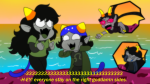 2014 animestuck dancestors dream_ghost land_of_maps_and_treasure leijons meenah_peixes meulin_leijon nekoise-the-akatsuki nepeta_leijon starter_outfit vriska_serket word_balloon rating:Safe score:18 user:Nyre