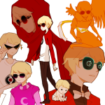 babies dave_strider davesprite dreamself godtier injured_davesprite ishades knight multiple_personas noreum red_baseball_tee red_plush_puppet_tux sprite starter_outfit rating:Safe score:19 user:Chocoboo