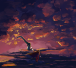 2012 bina breath_aspect clouds dave_strider godtier hammertime heir holding_hands john_egbert knight midair redrom shipping time_aspect rating:Safe score:11 user:bina