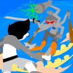 2012 axe back_angle brobot clouds fullres jaggy_lines jake_english katana midair starter_outfit strife twin_m9_berettas weapon yorsh rating:Safe score:4 user:sync