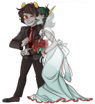 adorabloodthirsty body_modification flowers fluffle-workshop formal karkat_vantas licking redrom shipping smiling_karkat terezi_pyrope transparent wonk rating:Safe score:7 user:NepetaFan