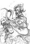black_squiddle_dress grayscale horrorterrors ohgodwhat pencil rose_lalonde skarita sketch solo underwater rating:Questionable score:5 user:saigner
