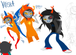 ! 2026 ? artificial_limb eyepatch fullres godtier jaggy_lines legislacerator_suit light_aspect melerbytes pastiche solo starter_outfit terezi_pyrope text thief vriska_serket rating:Safe score:10 user:GraveyardStuffer