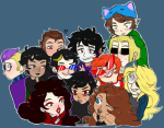 ? alternians aradia_megido deleted_source equius_zahhak eridan_ampora feferi_peixes freckles gamzee_makara gummypeen humanized kanaya_maryam karkat_vantas nepeta_leijon no_glasses sollux_captor tavros_nitram terezi_pyrope vriska_serket wonk rating:Safe score:4 user:rudle
