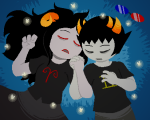2021 2spooky aradia_megido fullres high_angle holding_hands jaggy_lines lying meraki-sunset no_glasses redrom shipping sollux_captor starter_outfit rating:Safe score:2 user:Luxferre